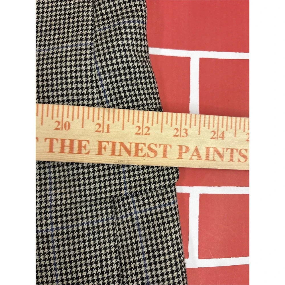 Brooks Brothers  Blazer Sport Coat Mens 44R Wool Houndstooth Tweed Made In Italy